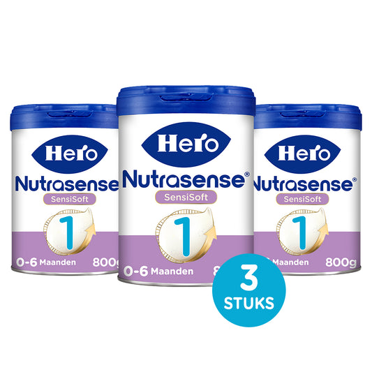3 x SensiSoft Zuigelingenvoeding 1 (0-6mnd)