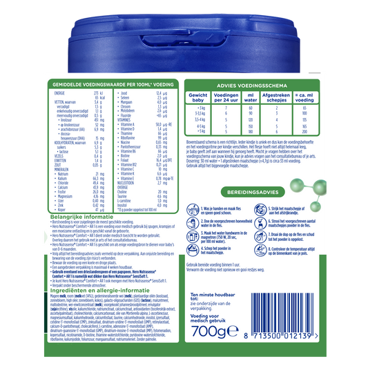 3 x Comfort + AR Dieetvoeding 1 (0-6mnd)